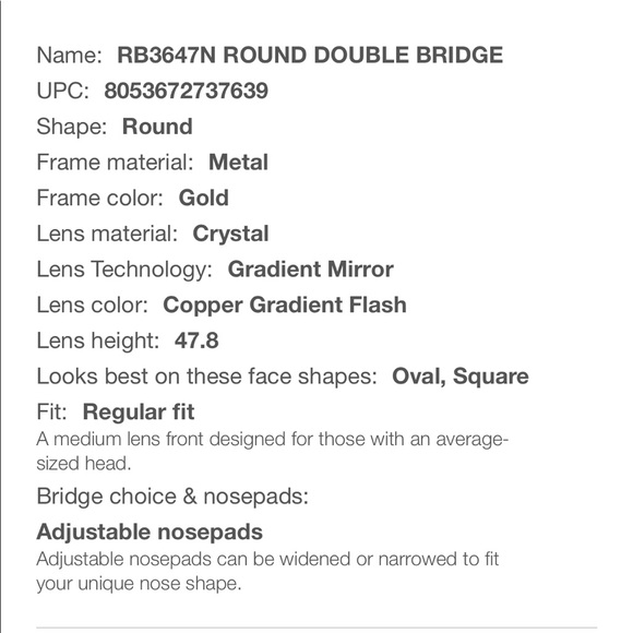 Ray ban double bridge RB3647N - Picture 4 of 4